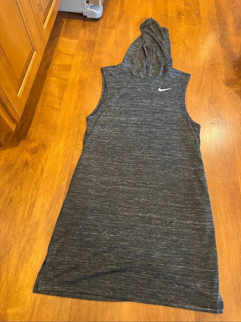 Nike Swim Women’s Medium Hooded Sleeveless Swim Cover Up Dress Black